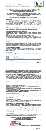 Elternbrief zum Schuljahresbegin 25/26 der EKS Bad Salzuflen