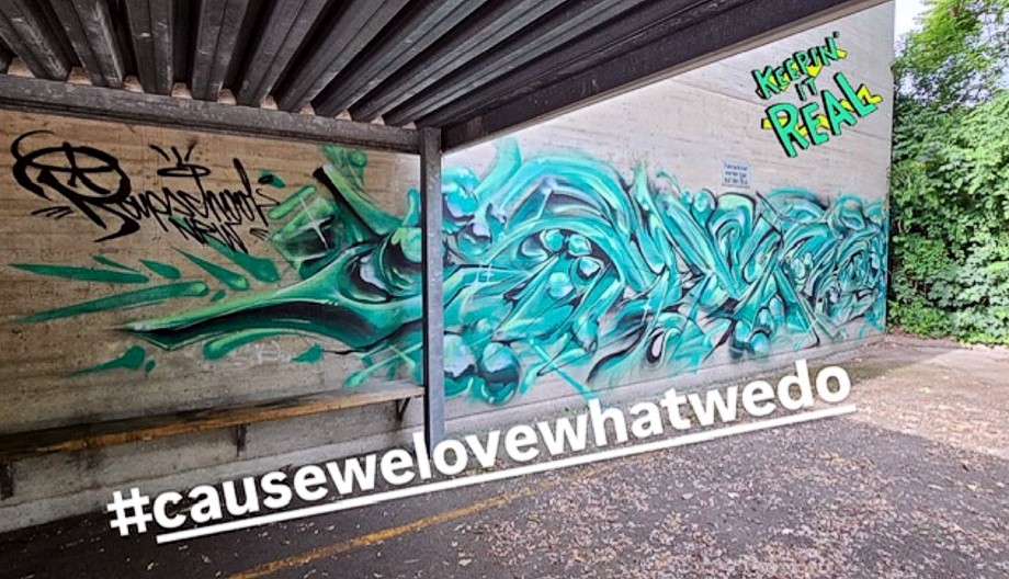 StreetArts meets MINT  Foto Graffiti an der Erich K&auml;stner Schule Bad Salzuflen 2026
